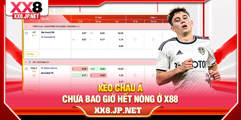 Kèo châu Á chưa bao giờ hết nóng ở X88