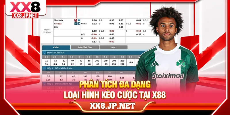 Phân tích đa dạng loại hình kèo cược tại X88